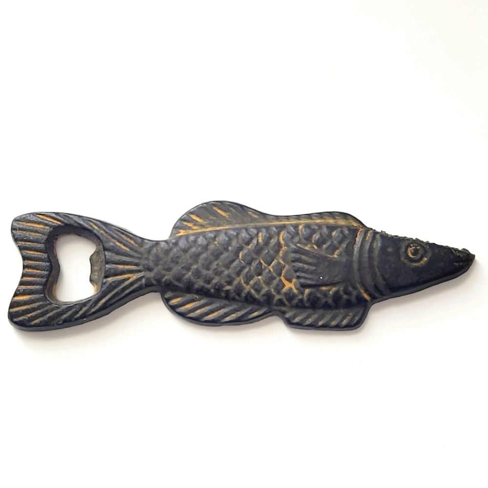 Vintage Cast Iron Fish Bottle Opener